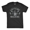 Mens Caffeine Machine T Shirt Funny Robot Coffee Lovers Joke Tee For Guys