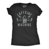 Womens Caffeine Machine T Shirt Funny Robot Coffee Lovers Joke Tee For Ladies