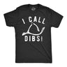 Mens I Call Dibs T Shirt Funny Thanksgiving Dinner Turkey Wish Bone Joke Tee For Guys