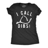 Womens I Call Dibs T Shirt Funny Thanksgiving Dinner Turkey Wish Bone Joke Tee For Ladies