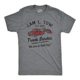 Mens Cam L Tow Truck Service T Shirt Funny Camel Tow Adult Joke Tee for Guys