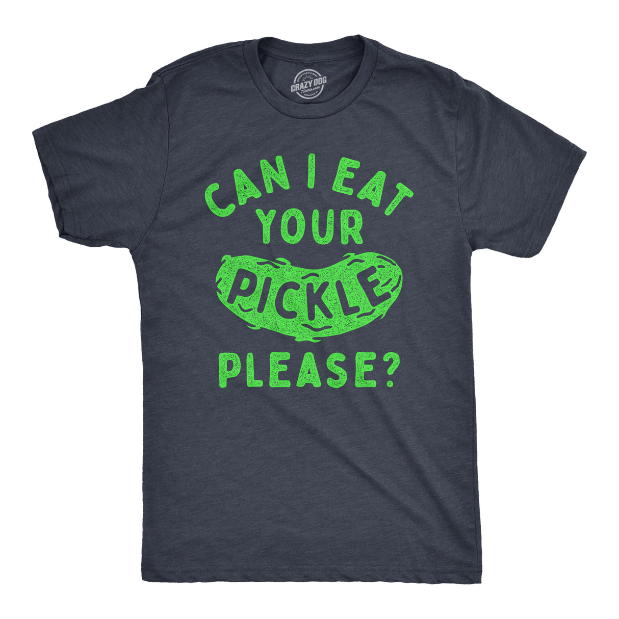 Mens Can I Eat Your Pickle Please T Shirt Funny Dill Pickles Lovers Tee for Guys