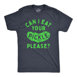 Mens Can I Eat Your Pickle Please T Shirt Funny Dill Pickles Lovers Tee for Guys
