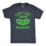 Mens Can I Eat Your Pickle Please T Shirt Funny Dill Pickles Lovers Tee for Guys