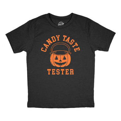 Youth Candy Taste Tester T Shirt Funny Halloween Trick Or Treat Lovers Tee For Kids