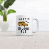 Captain Of The Struggle Bus Mug Funny Yellow School Bus Novelty Cup-11oz