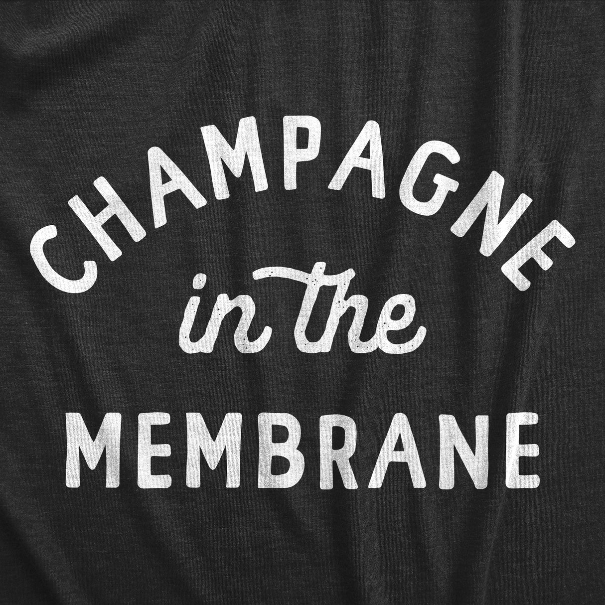 Mens Champagne In The Membrane T Shirt Funny New Years Eve Party Joke Tee for Guys