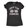 Womens Check Your Pumpkins T Shirt Funny Halloween Breat Cancer Awareness Tee For Ladies