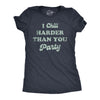 Womens I Chill Harder Than You Party T Shirt Funny Relaxing Chill Vibes Joke Tee For Ladies