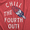 Mens Chill The Fourth Out T Shirt Funny Fourth Of July Popsicle Joke Tee For Guys