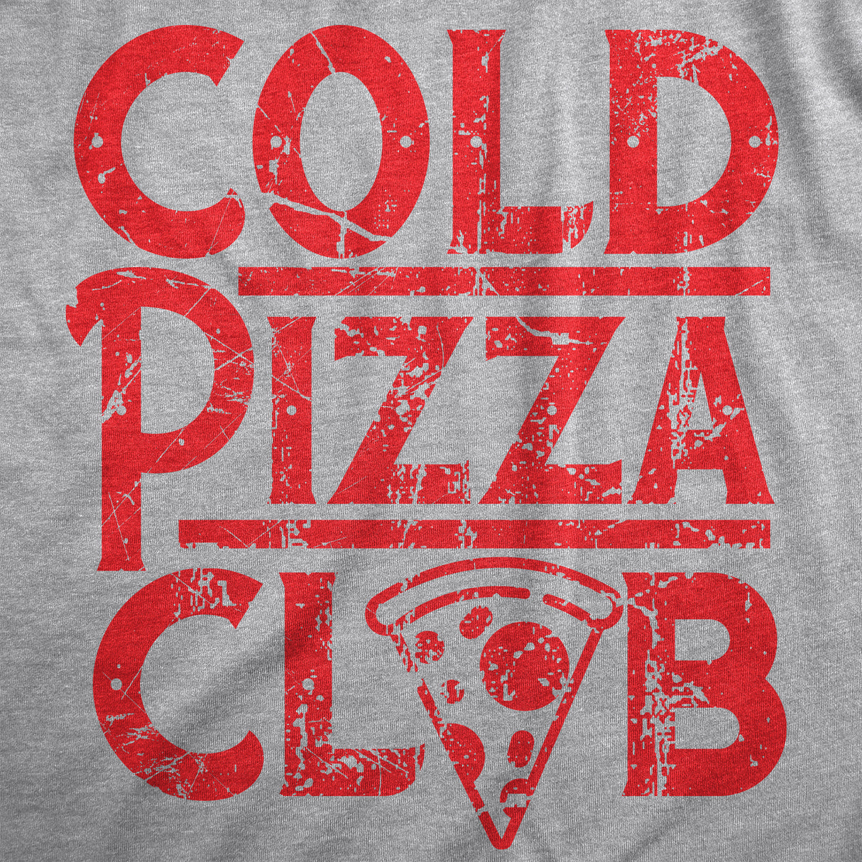 Womens Cold Pizza Club T Shirt Funny Awesome Leftover Pizza Slice Lovers Tee For Ladies