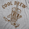 Womens Cool Brew T Shirt Funny Rad Skateboarding Cold Coffee Joke Tee For Ladies