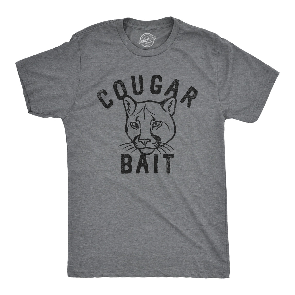 Mens Cougar Bait T Shirt Funny Older Women Lovers Joke Tee For Guys