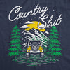 Mens Country Shit T Shirt Funny Outdoors Off Road Deep Nature Lovers Tee For Guys