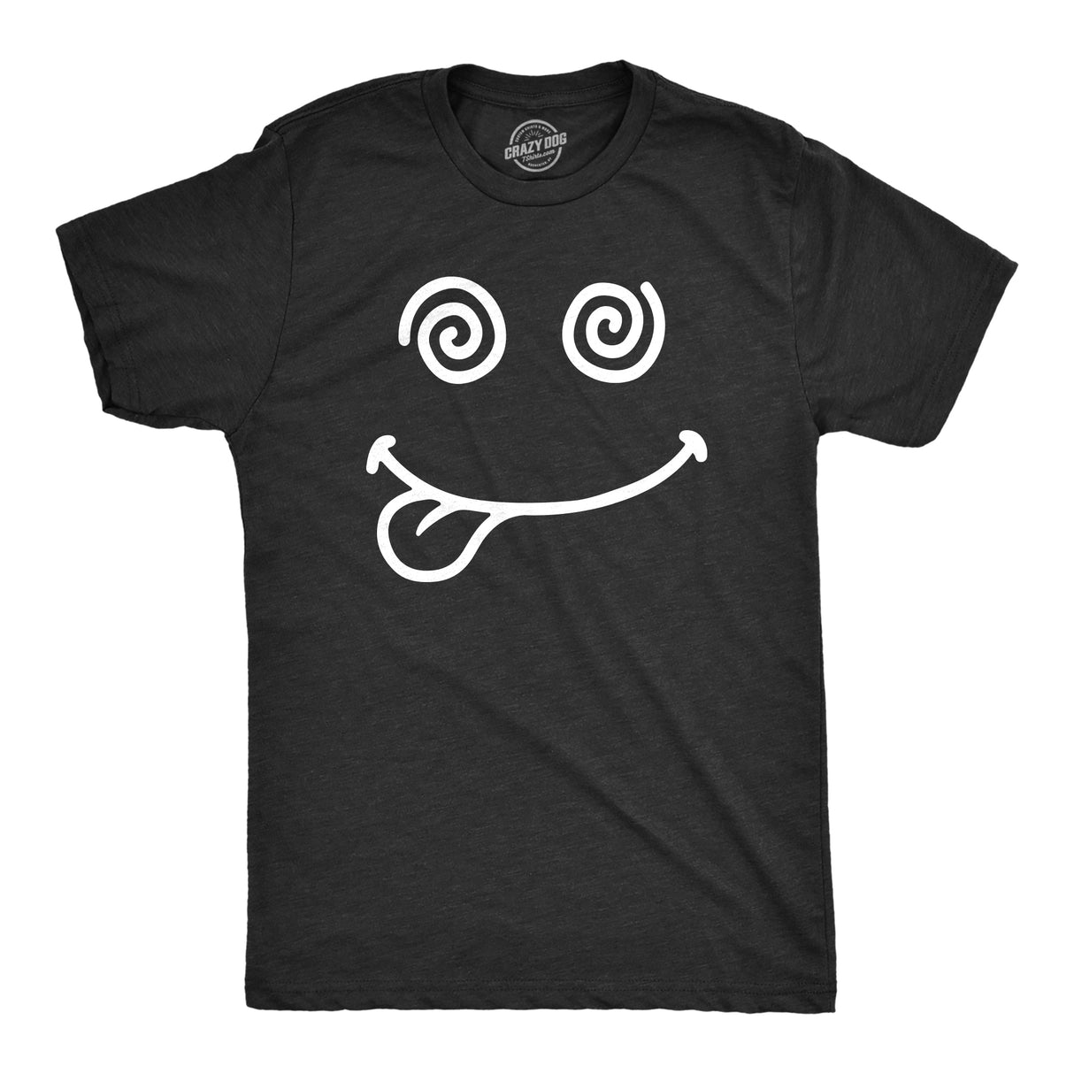 Mens Crazy Smile T Shirt Funny Silly Insane Whacky Smiling Face Tee For Guys