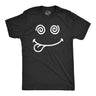 Mens Crazy Smile T Shirt Funny Silly Insane Whacky Smiling Face Tee For Guys