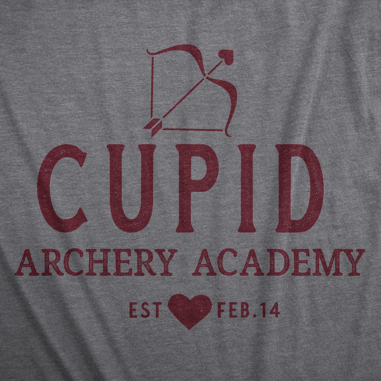 Womens Cupid Archery Academy T Shirt Funny Valentines Day Shirt for Women