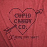 Mens Cupid Candy Co T Shirt Funny Valentines Day T Shirts for Guys