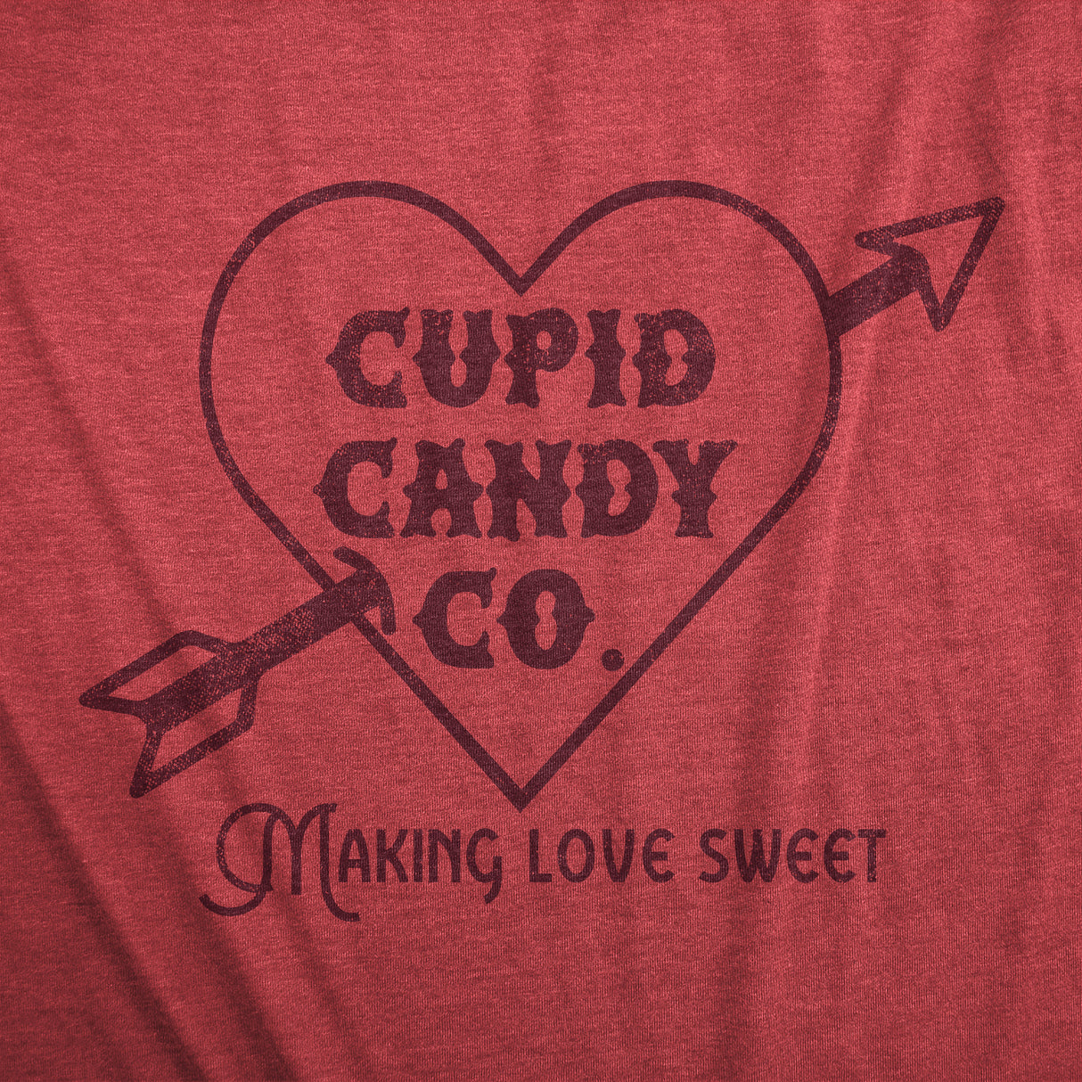 Womens Cupid Candy Co T Shirt Funny Valentines Day T shirts For Women