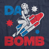 Mens Da Bomb T Shirt Funny Retro Fourth Of July Popsicle Tee For Guys