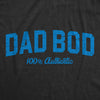Mens Dad Bod 100 Percent Authentic T Shirt Funny Fathers Day Gift Out Of Shape Joke Tee For Guys