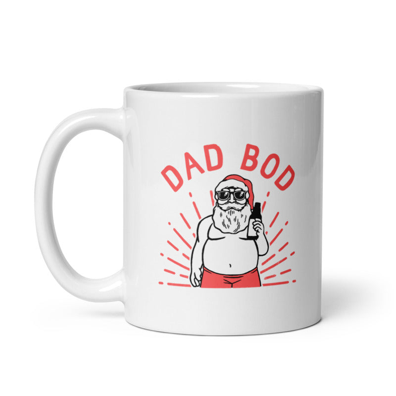 Dad Bod Santa Mug Funny xmas Drinking Santa Claus Novelty Cup-11oz