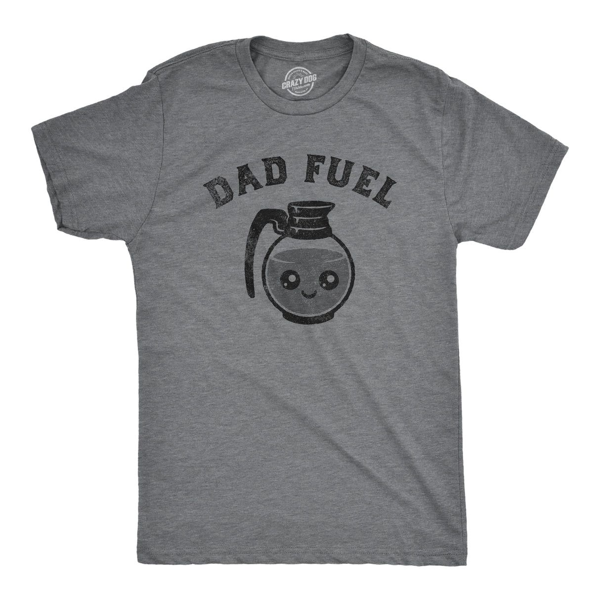 Mens Dad Fuel T Shirt Funny Fathers Day Gift Coffee Pot Caffeine Addict Joke Tee For Guys