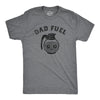 Mens Dad Fuel T Shirt Funny Fathers Day Gift Coffee Pot Caffeine Addict Joke Tee For Guys
