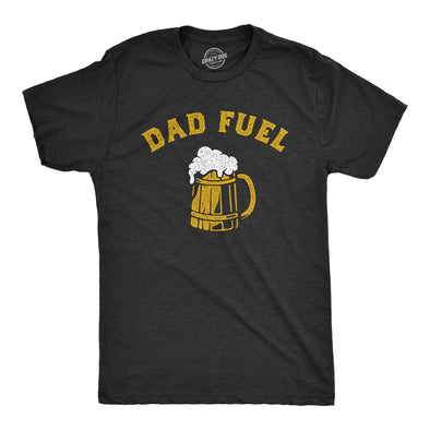 Mens Dad Fuel T Shirt Funny Father's Day Beer Drinking Pint Lager Ale Lover Tee For Guys