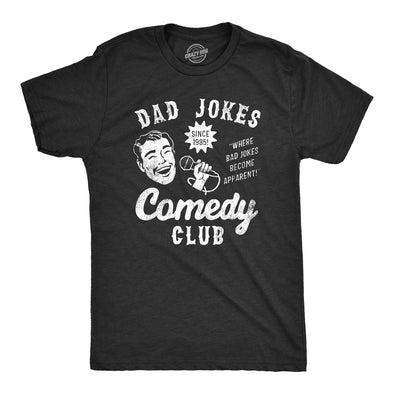 Mens Dad Jokes Comedy Club T Shirt Funny Corny Humor Tee For Guys