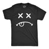 Mens Dead Eyes Smile T Shirt Funny Death Lifeless Smiling Face Joke Tee For Guys