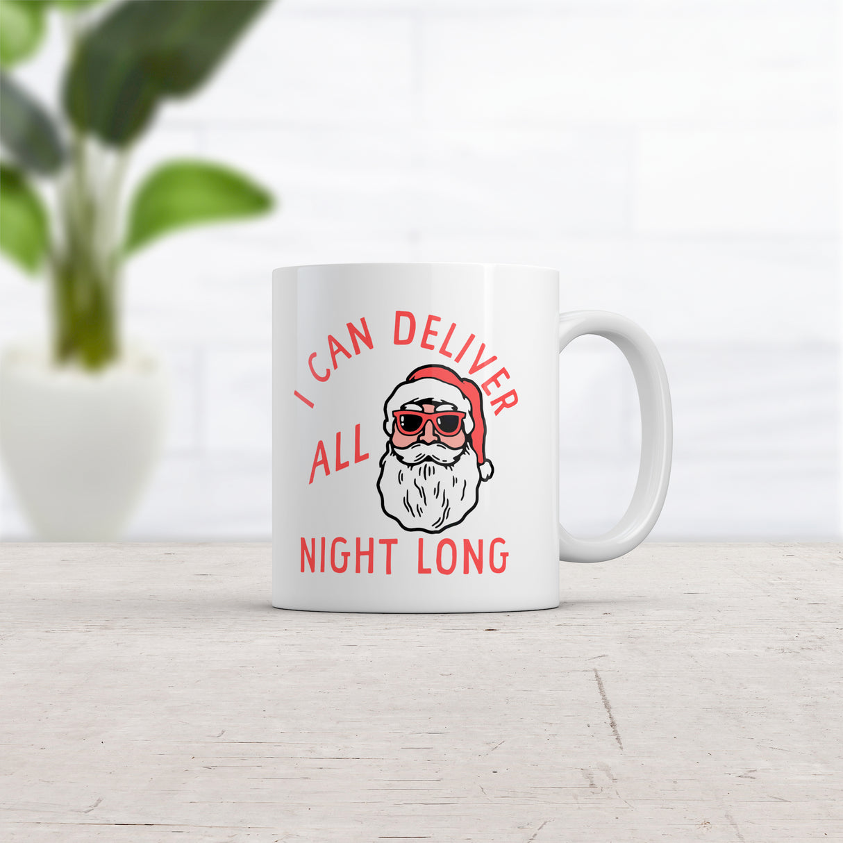 I Can Deliver All Night Long Mug Funny Christmas Party Santa Sex Joke Cup-11oz