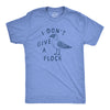 Mens I Dont Give A Flock T Shirt Funny Rude Seagull Joke Tee For Guys