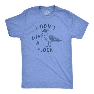Mens I Dont Give A Flock T Shirt Funny Rude Seagull Joke Tee For Guys