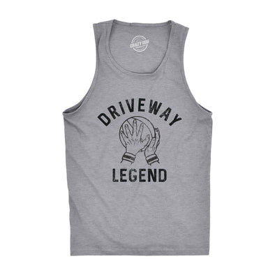 Mens Driveway Legend Fitness Tank Funny Pickup Basketball Player Hoops Lover Sleeveless Tee For Guys