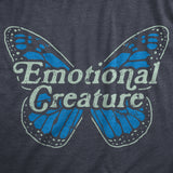 Womens Emotional Creature T Shirt Funny Cute Moody Affectionate Butterfly Tee For Ladies