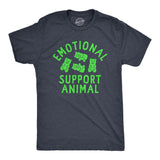 Mens Emotional Support Animal T Shirt Funny Mental Health Gummy Bear Candy Joke Tee for Guys