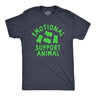Mens Emotional Support Animal T Shirt Funny Mental Health Gummy Bear Candy Joke Tee for Guys