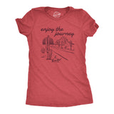 Womens Enjoy The Journey T Shirt Funny Death Valley Desolate Desert Joke Tee For Ladies