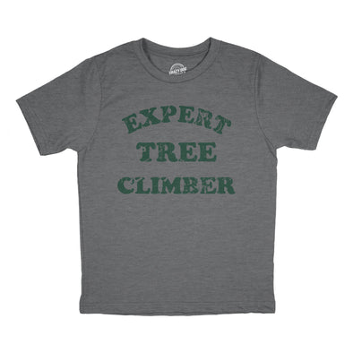 Youth Expert Tree Climber T Shirt Funny Adventurous Exploring Tee For Kids