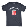 Mens Extra Salty T Shirt Funny Large Popcorn Upset Mad Joke Tee For Guys