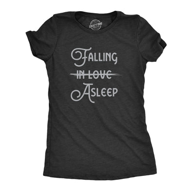 Womens Falling Asleep T Shirt Funny Napping Sleepy Lazy Joke Tee For Ladies