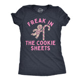 Womens Freak In The Cookie Sheets T Shirt Funny Xmas Cookie Treat Lovers Joke Tee for Ladies
