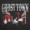 Mens Ghost Town T Shirt Funny Halloween Bed Sheet Ghosts Joke Tee For Guys