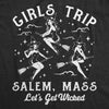 Womens Girls Trip Salam Mass Lets Get Wicked T Shirt Funny Halloween Witches Joke Tee For Ladies