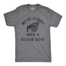 Mens Were Gonna Need A Bigger Boat T Shirt Funny Thanksgiving Dinner Gravy Joke Tee for Guys