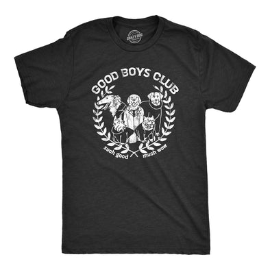 Mens Good Boys Club T Shirt Funny Puppy Dogs Pet Lovers Tee For Guys