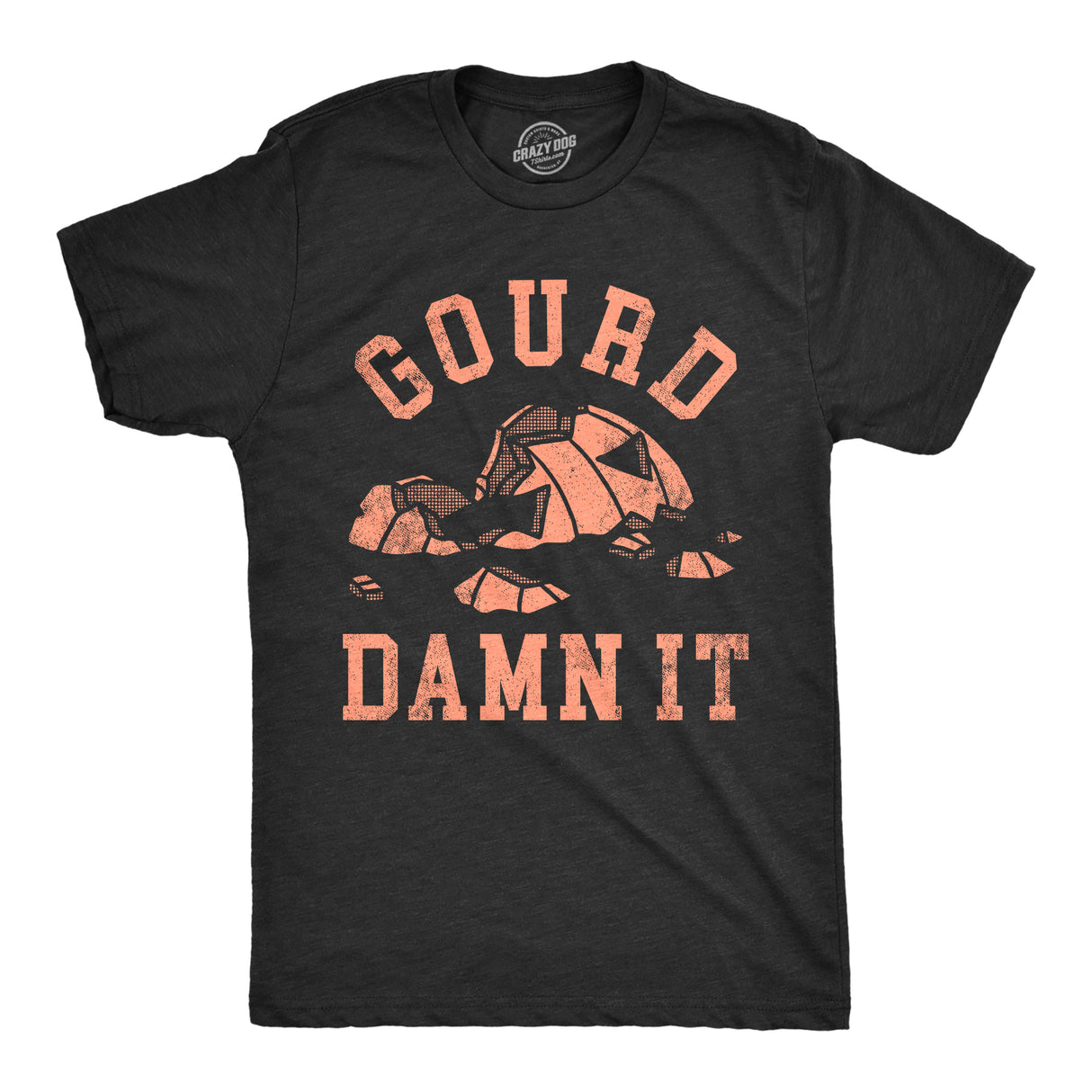 Mens Gourd Damn It T Shirt Funny Halloween Smashed Pumpkin Jack O Lantern Joke Tee For Guys