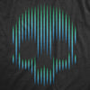 Mens Gradient Skull T Shirt Funny Dead Trippy Visual Effect Tee For Guys