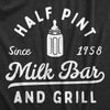 Half Pint Milk Bar And Grill Baby Bodysuit Funny Cute Pub Joke Jumper For Infants